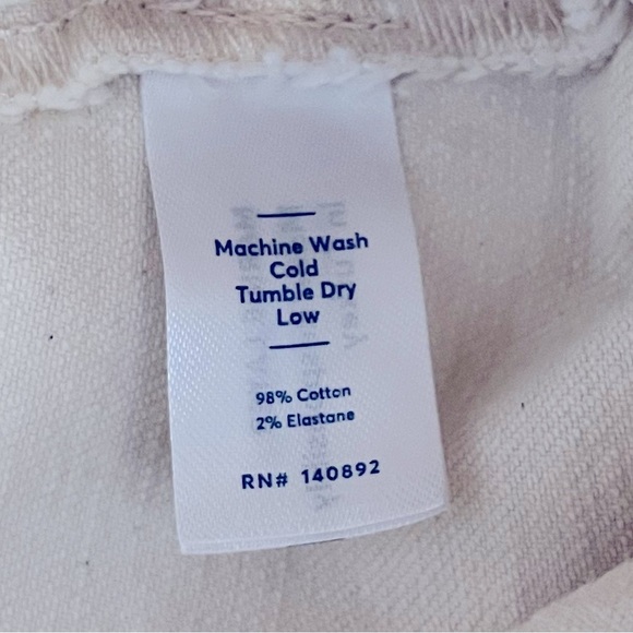 Marine Layer Archive Flare Jeans in Ecru White Size 2 - Picture 9 of 10